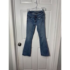 American Eagle Outfitters super stretch bootcut jeans, size 2 short
